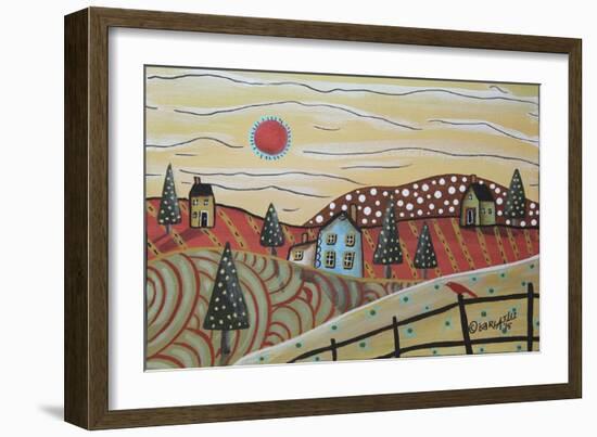 Red Sun-Karla Gerard-Framed Giclee Print