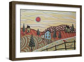 Red Sun-Karla Gerard-Framed Giclee Print