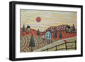 Red Sun-Karla Gerard-Framed Giclee Print