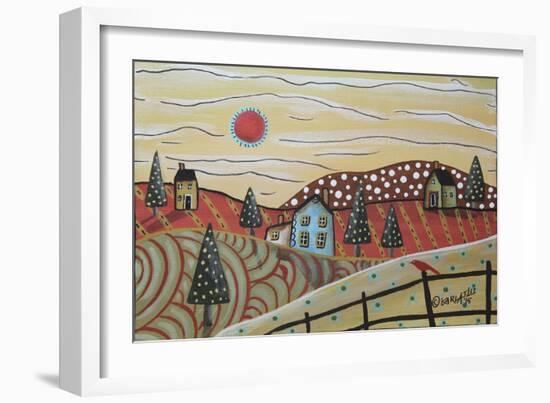 Red Sun-Karla Gerard-Framed Giclee Print