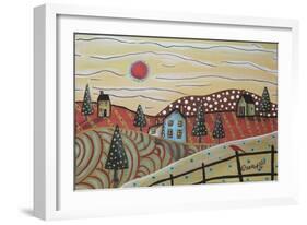 Red Sun-Karla Gerard-Framed Giclee Print