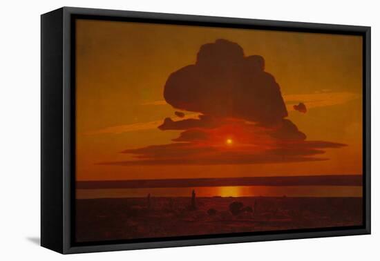 Red Sunset on the Dnieper, 1905-1908-Arkhip Ivanovich Kuindzhi-Framed Stretched Canvas