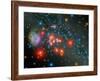 Red Super Giant Cluster-Stocktrek Images-Framed Photographic Print