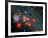 Red Super Giant Cluster-Stocktrek Images-Framed Photographic Print