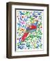 Red Tailed Laughing Thrush Artwork 600 Dpi Re Worked-Isabelle Brent-Framed Photographic Print