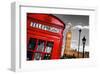 Red Telephone Big Ben London-null-Framed Art Print