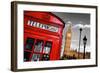 Red Telephone Big Ben London-null-Framed Art Print