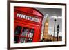 Red Telephone Big Ben London-null-Framed Art Print