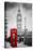 Red Telephone Booth and Big Ben in London, England, the Uk. People Walking in Rush. the Symbols of-Michal Bednarek-Stretched Canvas