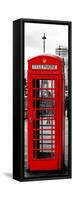 Red Telephone Booths - London - UK - England - United Kingdom - Europe - Door Poster-Philippe Hugonnard-Framed Stretched Canvas