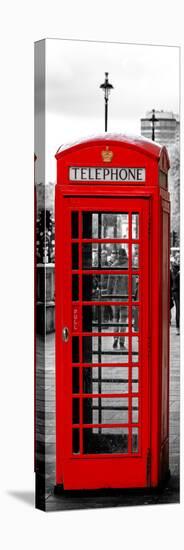 Red Telephone Booths - London - UK - England - United Kingdom - Europe - Door Poster-Philippe Hugonnard-Stretched Canvas