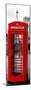 Red Telephone Booths - London - UK - England - United Kingdom - Europe - Door Poster-Philippe Hugonnard-Mounted Premium Photographic Print