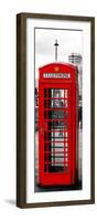 Red Telephone Booths - London - UK - England - United Kingdom - Europe - Door Poster-Philippe Hugonnard-Framed Photographic Print