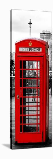 Red Telephone Booths - London - UK - England - United Kingdom - Europe - Door Poster-Philippe Hugonnard-Stretched Canvas