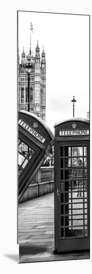 Red Telephone Booths - London - UK - England - United Kingdom - Europe - Door Poster-Philippe Hugonnard-Mounted Photographic Print