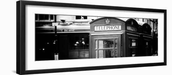 Red Telephone Booths - London - UK - England - United Kingdom - Europe - Panoramic Photography-Philippe Hugonnard-Framed Photographic Print