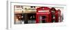 Red Telephone Booths - London - UK - England - United Kingdom - Europe - Panoramic Photography-Philippe Hugonnard-Framed Photographic Print