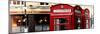 Red Telephone Booths - London - UK - England - United Kingdom - Europe - Panoramic Photography-Philippe Hugonnard-Mounted Photographic Print