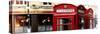 Red Telephone Booths - London - UK - England - United Kingdom - Europe - Panoramic Photography-Philippe Hugonnard-Stretched Canvas