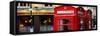 Red Telephone Booths - London - UK - England - United Kingdom - Europe - Panoramic Photography-Philippe Hugonnard-Framed Stretched Canvas