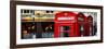 Red Telephone Booths - London - UK - England - United Kingdom - Europe - Panoramic Photography-Philippe Hugonnard-Framed Photographic Print