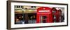 Red Telephone Booths - London - UK - England - United Kingdom - Europe - Panoramic Photography-Philippe Hugonnard-Framed Photographic Print