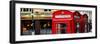 Red Telephone Booths - London - UK - England - United Kingdom - Europe - Panoramic Photography-Philippe Hugonnard-Framed Photographic Print