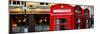 Red Telephone Booths - London - UK - England - United Kingdom - Europe - Panoramic Photography-Philippe Hugonnard-Mounted Photographic Print