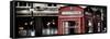 Red Telephone Booths - London - UK - England - United Kingdom - Europe - Panoramic Photography-Philippe Hugonnard-Framed Stretched Canvas