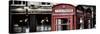 Red Telephone Booths - London - UK - England - United Kingdom - Europe - Panoramic Photography-Philippe Hugonnard-Stretched Canvas