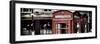 Red Telephone Booths - London - UK - England - United Kingdom - Europe - Panoramic Photography-Philippe Hugonnard-Framed Photographic Print