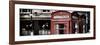 Red Telephone Booths - London - UK - England - United Kingdom - Europe - Panoramic Photography-Philippe Hugonnard-Framed Photographic Print