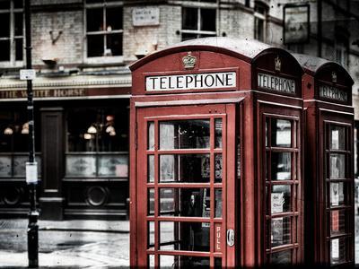 Red Telephone Box London Wall Mural Wallpaper