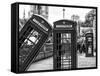 Red Telephone Booths - London - UK - England - United Kingdom - Europe-Philippe Hugonnard-Framed Stretched Canvas