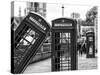 Red Telephone Booths - London - UK - England - United Kingdom - Europe-Philippe Hugonnard-Stretched Canvas