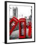 Red Telephone Booths - London - UK - England - United Kingdom - Europe-Philippe Hugonnard-Framed Photographic Print