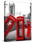 Red Telephone Booths - London - UK - England - United Kingdom - Europe-Philippe Hugonnard-Stretched Canvas