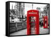 Red Telephone Booths - London - UK - England - United Kingdom - Europe-Philippe Hugonnard-Framed Stretched Canvas