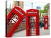 Red Telephone Booths - London - UK - England - United Kingdom - Europe-Philippe Hugonnard-Stretched Canvas