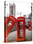 Red Telephone Booths - London - UK - England - United Kingdom - Europe-Philippe Hugonnard-Stretched Canvas