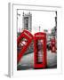 Red Telephone Booths - London - UK - England - United Kingdom - Europe-Philippe Hugonnard-Framed Photographic Print