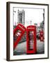 Red Telephone Booths - London - UK - England - United Kingdom - Europe-Philippe Hugonnard-Framed Photographic Print