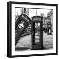 Red Telephone Booths - London - UK - England - United Kingdom - Europe-Philippe Hugonnard-Framed Photographic Print