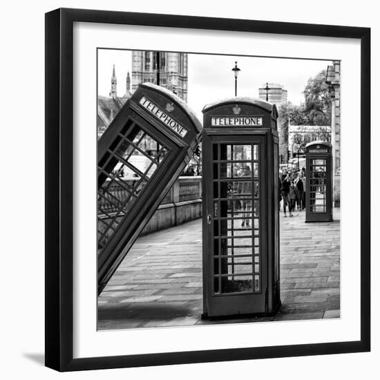 Red Telephone Booths - London - UK - England - United Kingdom - Europe-Philippe Hugonnard-Framed Photographic Print