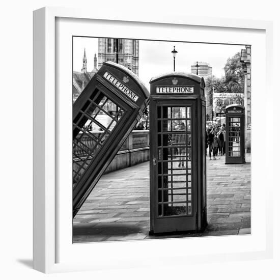 Red Telephone Booths - London - UK - England - United Kingdom - Europe-Philippe Hugonnard-Framed Photographic Print