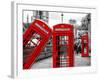 Red Telephone Booths - London - UK - England - United Kingdom - Europe-Philippe Hugonnard-Framed Photographic Print