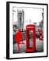 Red Telephone Booths - London - UK - England - United Kingdom - Europe-Philippe Hugonnard-Framed Photographic Print