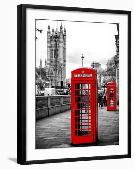 Red Telephone Booths - London - UK - England - United Kingdom - Europe-Philippe Hugonnard-Framed Photographic Print