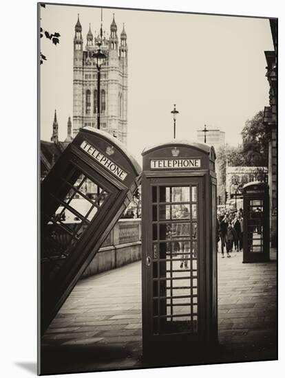 Red Telephone Booths - London - UK - England - United Kingdom - Europe-Philippe Hugonnard-Mounted Photographic Print