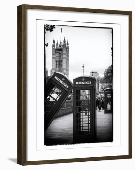 Red Telephone Booths - London - UK - England - United Kingdom - Europe-Philippe Hugonnard-Framed Photographic Print